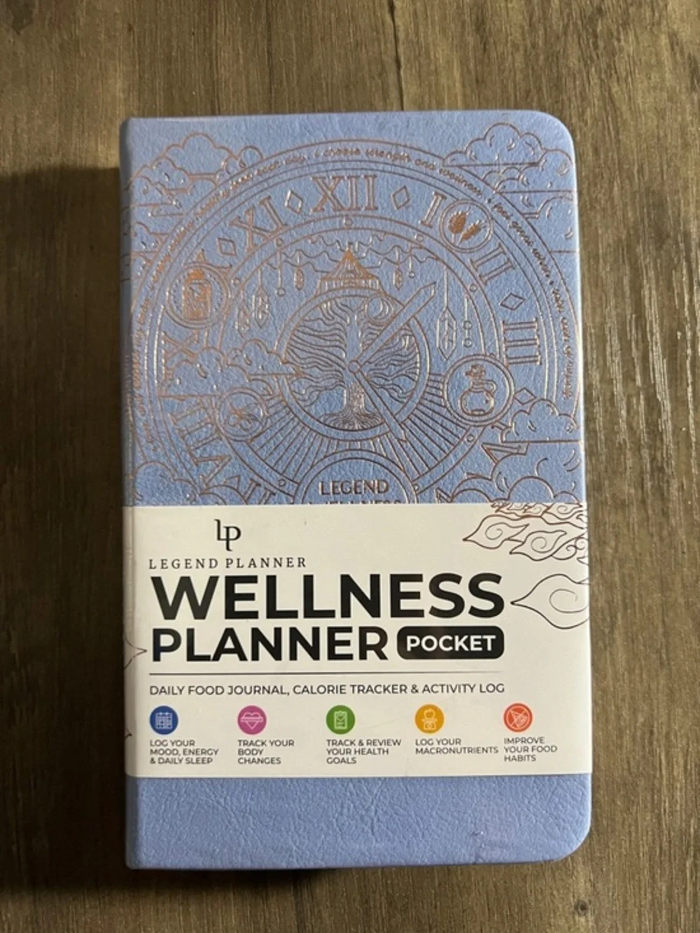 Legend Planner Wellness Planner Pocket - Light Blue- New